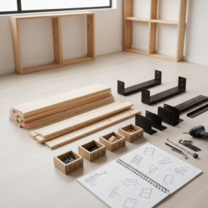Kit Estantería Modular de Madera